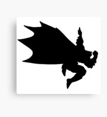 Black Bat-Dab Canvas Print