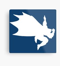 White Bat-Dab Metal Print