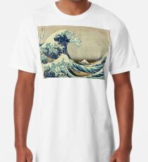 Hokusai, The Great Wave off Kanagawa, Japan, Japanese, Wood block, print Longshirt