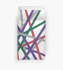 line fractions Duvet Cover