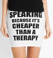 Public Speaking Cheaper Than a Therapy Funny Hobby Gift Idea Minirock