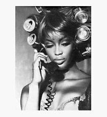 Naomi Campbell : On the Phone Photographic Print
