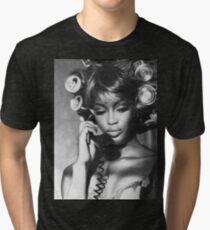 Naomi Campbell : On the Phone Tri-blend T-Shirt