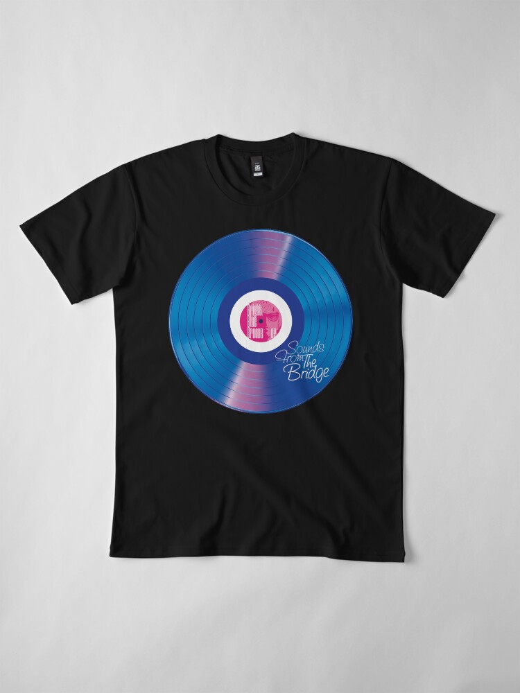 Alternate view of Sounds From The Bridge – Bright Blue Groove EP design Premium T-Shirt