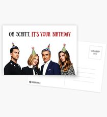 Postales Oh Schitt, es tu cumpleaños, tarjeta de cumpleaños Schitts Creek, tarjetas de felicitación meme