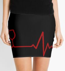 Red Wine Life Mini Skirt