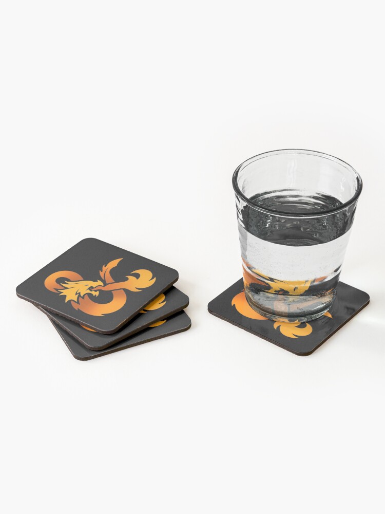 Alternate view of Dungeons & Dragons (Orange) Coasters (Set of 4)