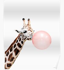 Giraffendruck, Kaugummi, Kinderzimmer Kunst, Giraffe Wandkunst, Tier, Kinderzimmer, moderne Kunst, Wanddekor Poster