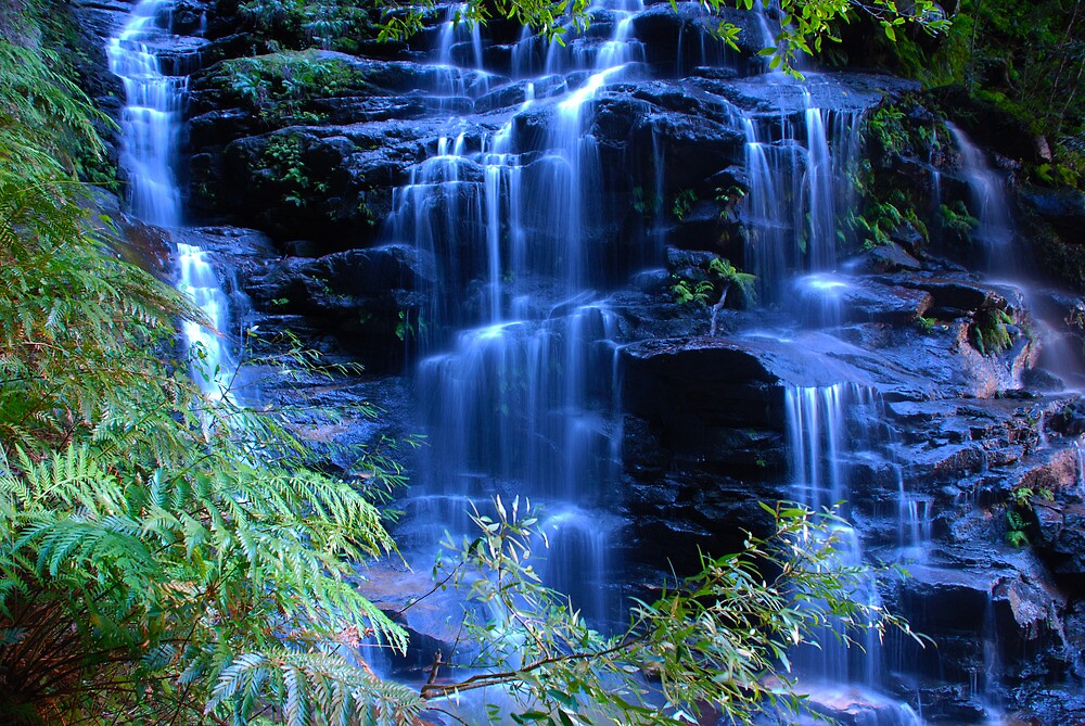 "Tropical Waterfall" by Joshdbaker  Redbubble