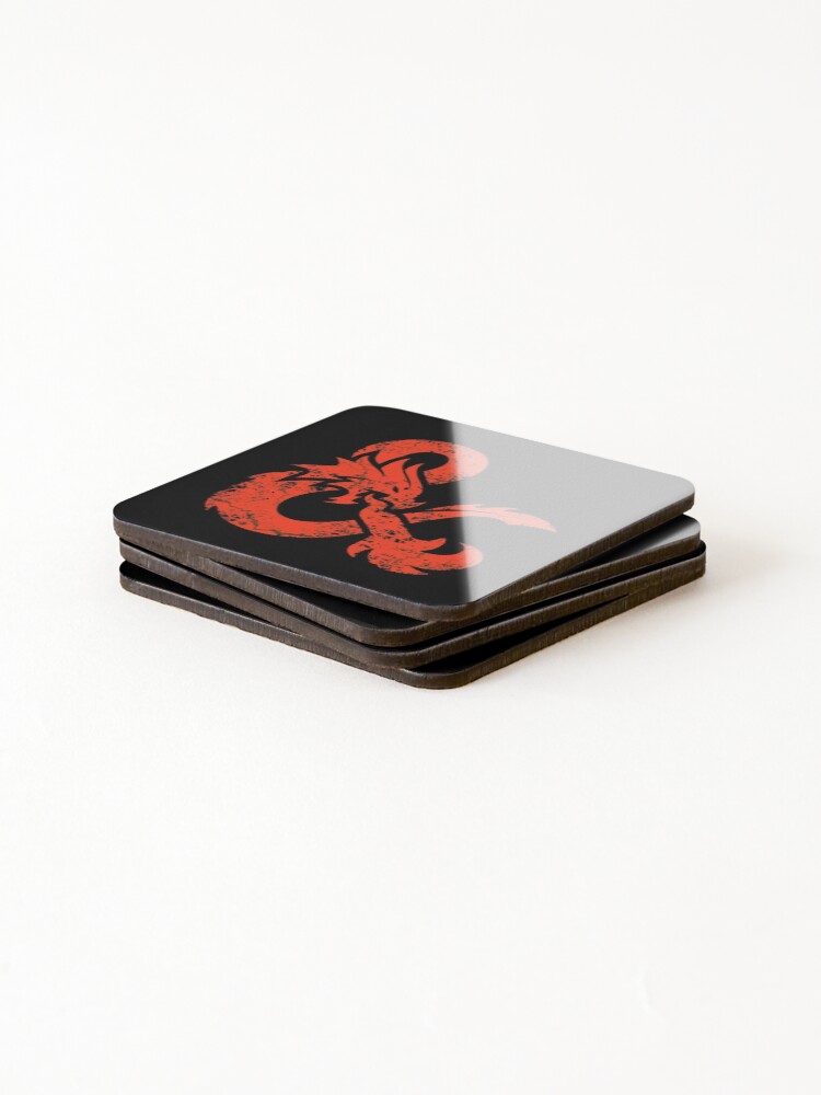Alternate view of Dungeons & Dragons (Red) Coasters (Set of 4)