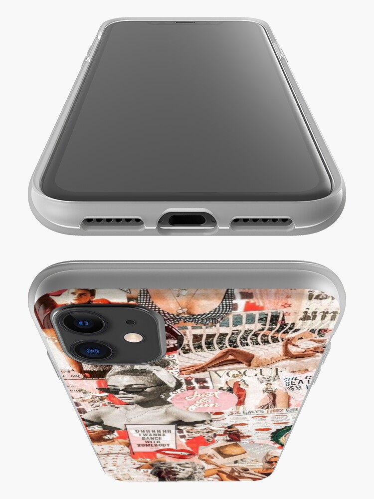 Alternate view of red retro collage iPhone Case & Cover
