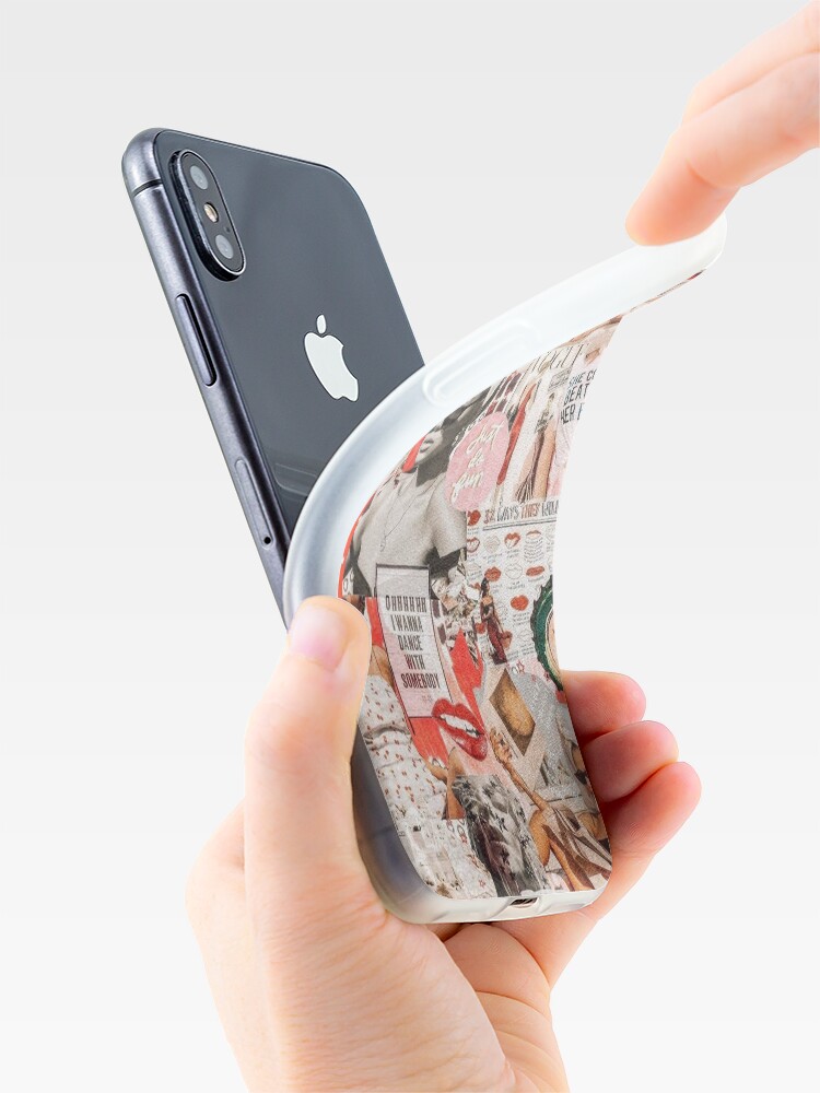 Alternate view of red retro collage iPhone Case & Cover