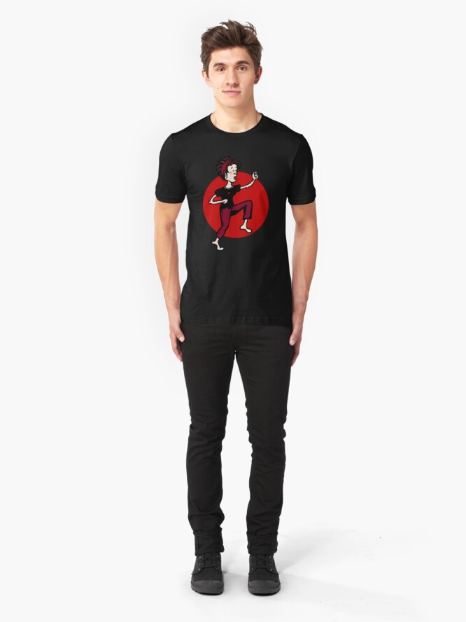 Alternate view of Red girl 2 Slim Fit T-Shirt