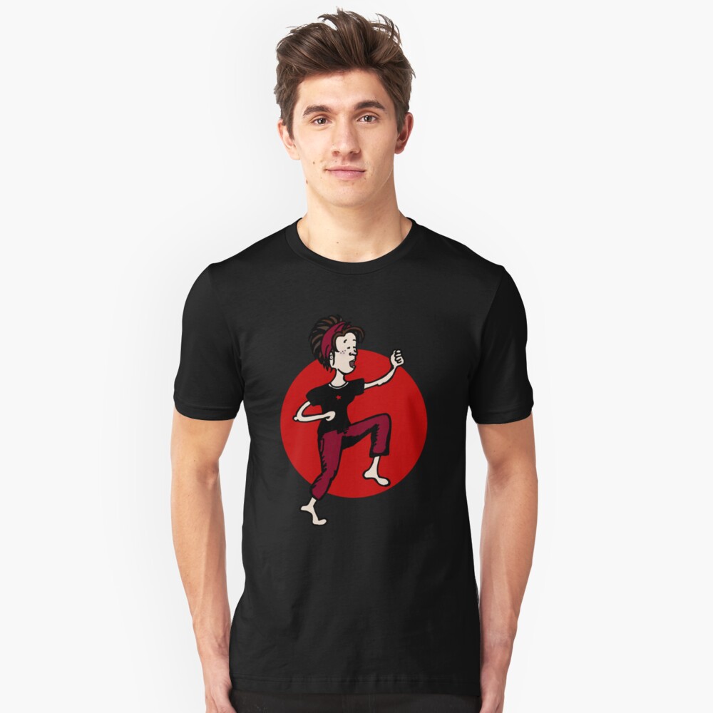 Red girl 2 Slim Fit T-Shirt