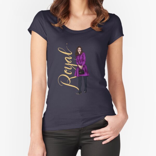 Kate in Magenta by Silvana Arias Fitted Scoop T-Shirt