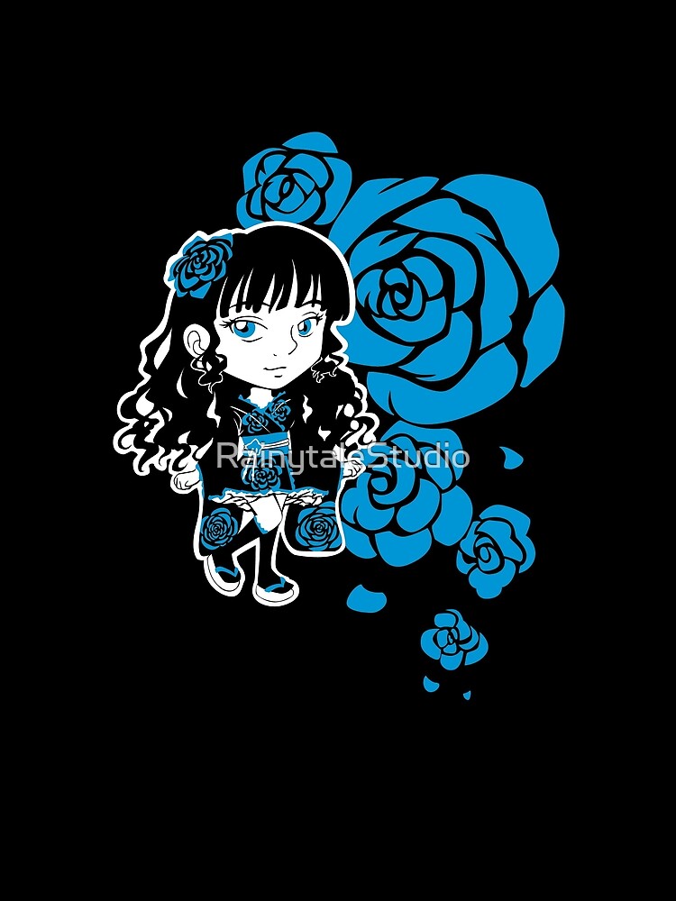 Wa-Lolita Blue Rose by RainytaleStudio