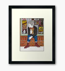 Little Skinhead Framed Art Print