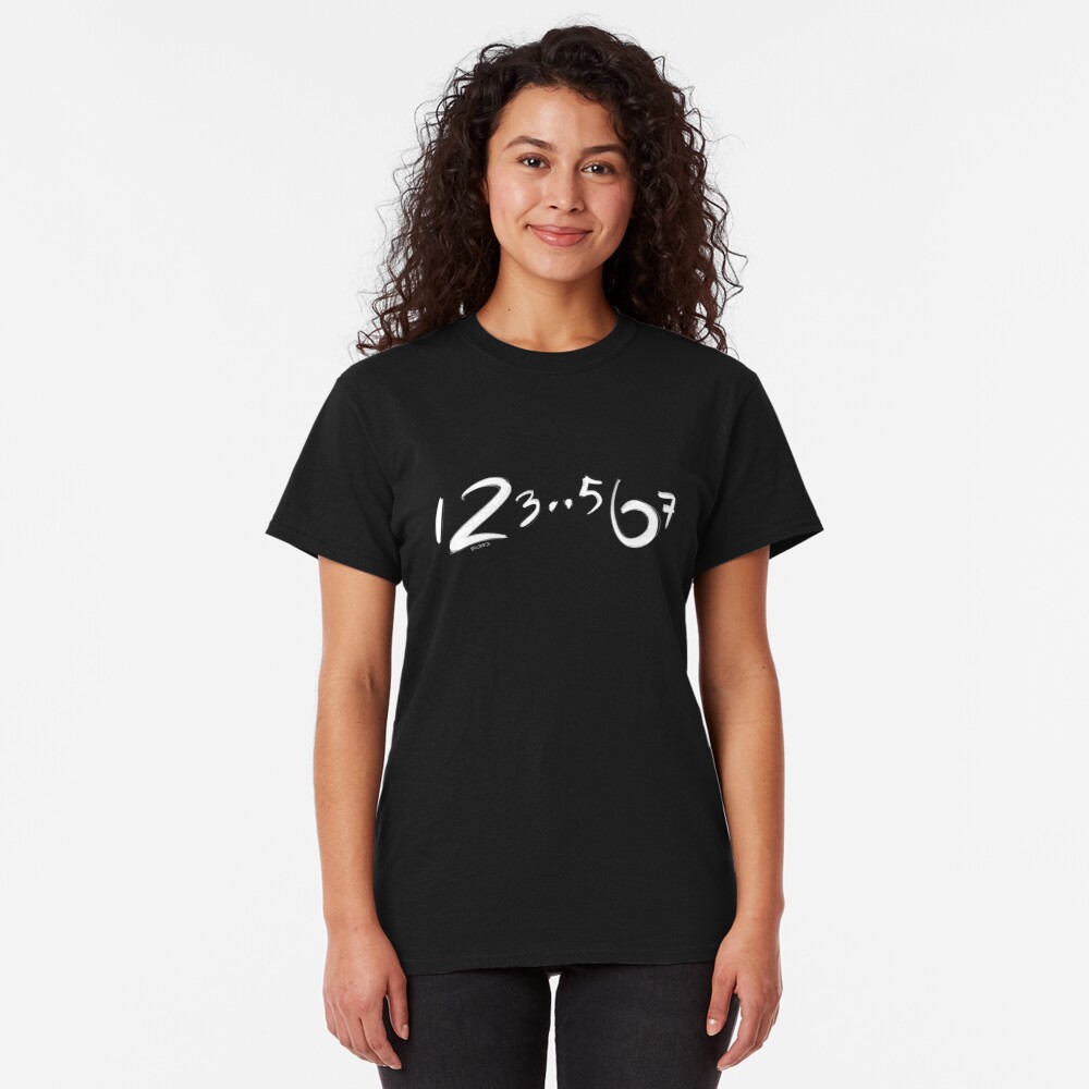 123567, los pasos básicos de salsa Camiseta clásica