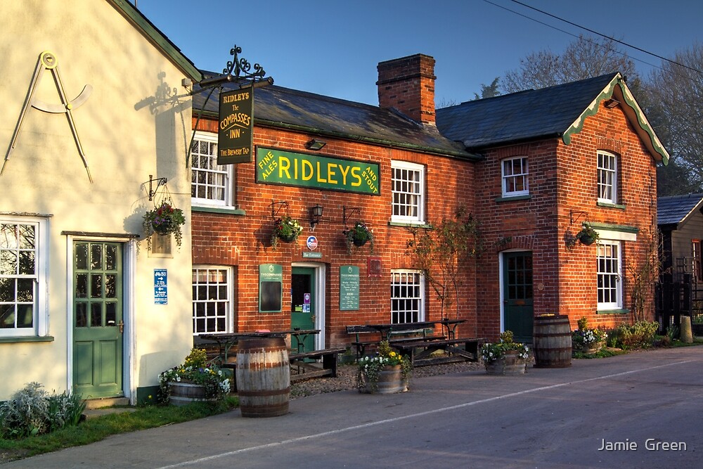 "The Compasses at Littley Green" by Jamie Green Redbubble