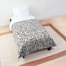 Watercolor Music Notes Comforter