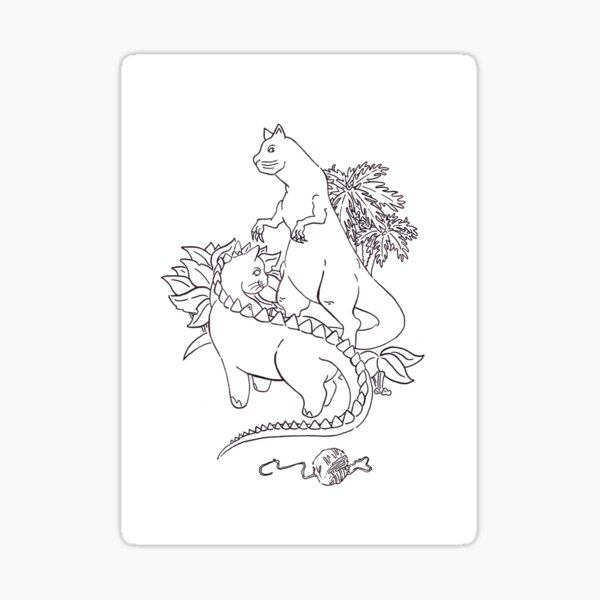 Dinocats! Sticker
