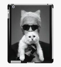 Karl mit Choupette iPad-Hülle & Klebefolie