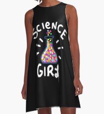 Wissenschaftsmädchen A-Linien Kleid