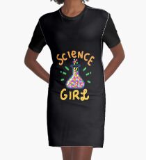 Wissenschafts-Mädchen-Wissenschaftler-Lehrer-Chemie T-Shirt Kleid