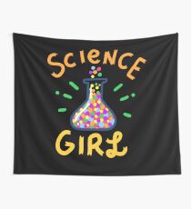 Wissenschafts-Mädchen-Wissenschaftler-Lehrer-Chemie Wandbehang
