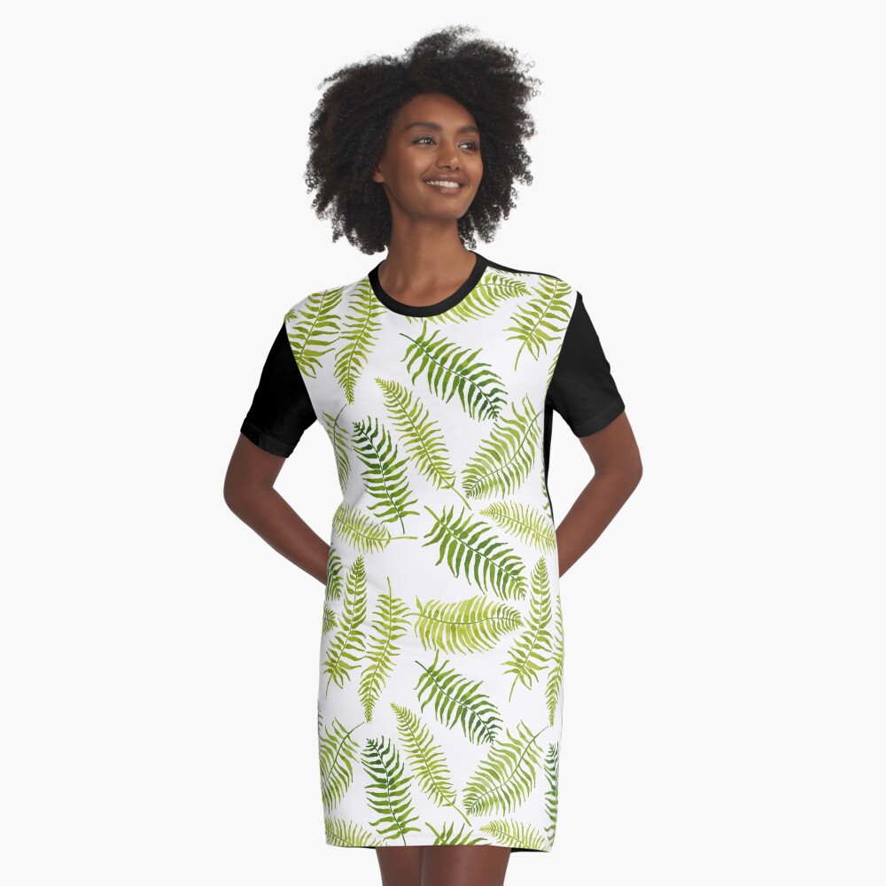 Fern Limelight Graphic T-Shirt Dress