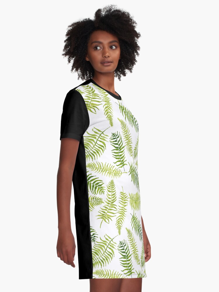 Alternate view of Fern Limelight Graphic T-Shirt Dress