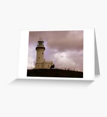 Pink Haze - Byron Bay Lighthhouse Greeting Card