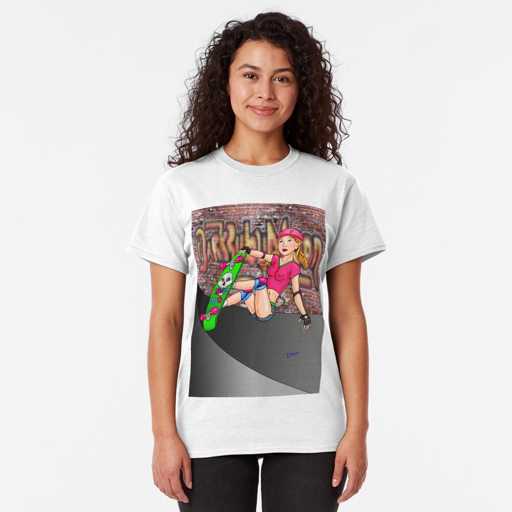 Skateboard girl Version2 Classic T-Shirt