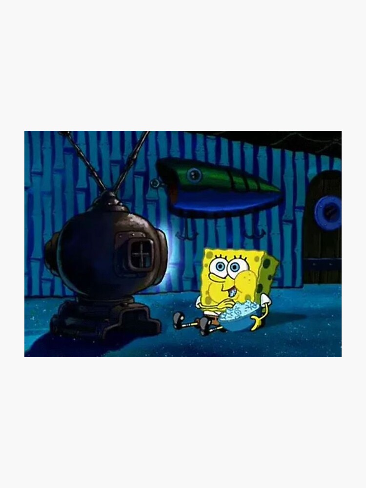 Spongebob Watching TV Meme