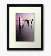 Sunset at Bridport Pier Framed Print