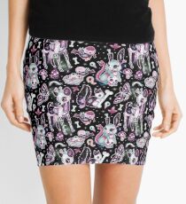 Kawaii Dead Cute Collection in Black Galaxy Mini Skirt