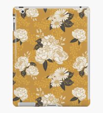White + Gold Florals iPad Case/Skin
