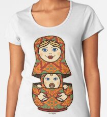 GEBURT MATRYOSHKA von San Miguel Premium Rundhals-Shirt