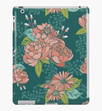 Moody Florals - Teal iPad Case/Skin