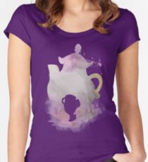 Sei unser Gast Tailliertes Rundhals-Shirt