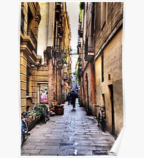 Barcelona Alley Poster