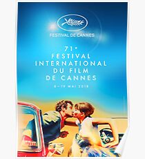 Póster Festival de Cine de Cannes (2018), 71 - "Pierrot le Fou", Jean-Paul Belmondo, Anna Karina - Jean-Luc Godard