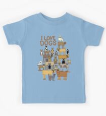 I Love Dogs Kids Tee