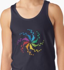 Color: Dolphin Rainbow Pinwheel Tank Top