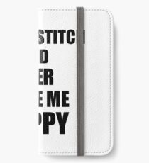 Cross-Stitch And Beer Make Me Happy Funny Gift Idea For Hobby Lover iPhone Wallet/Case/Skin