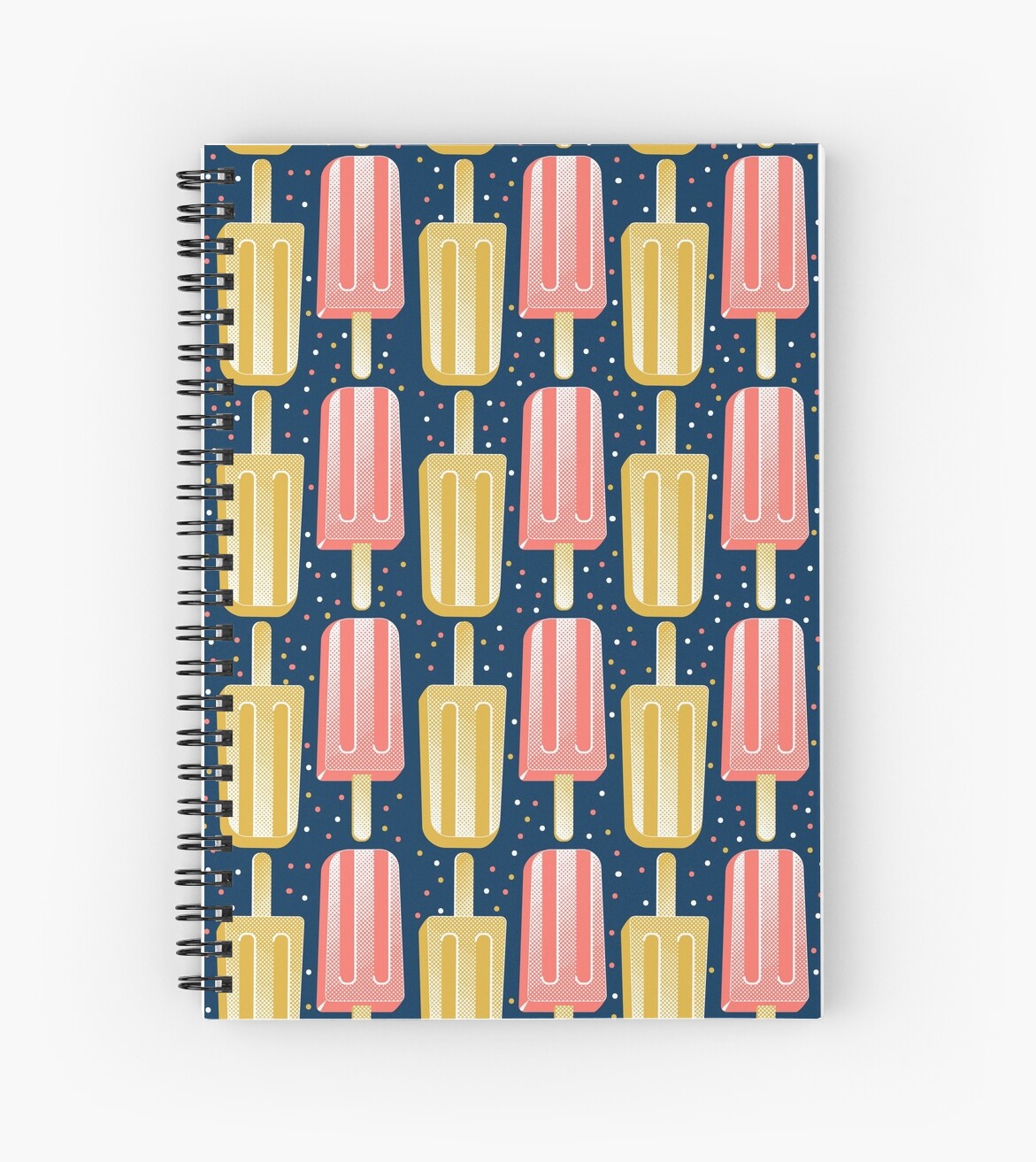 Cuaderno de espiral «Fiesta de Paletas - a Rayas» de miavaldez | Redbubble