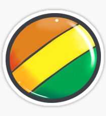 Rainbow Factory Button Sticker