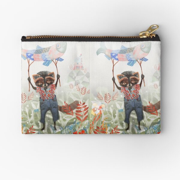 Mr Raccoon Zipper Pouch