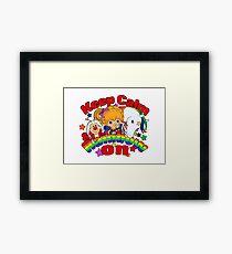 Keep Calm & Rainbow On (Light) Framed Print