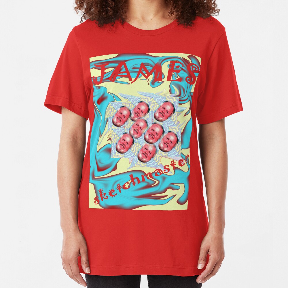 a red bubble dynamo Slim Fit T-Shirt